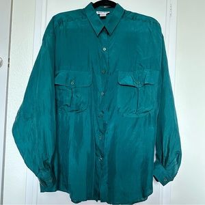 Vintage Silk Button Down